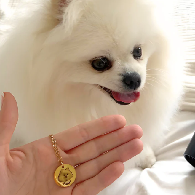 The Sonist Pet Portrait Necklace™ — Custom Photo Pendant