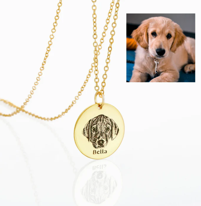 The Sonist Pet Portrait Necklace™ — Custom Photo Pendant