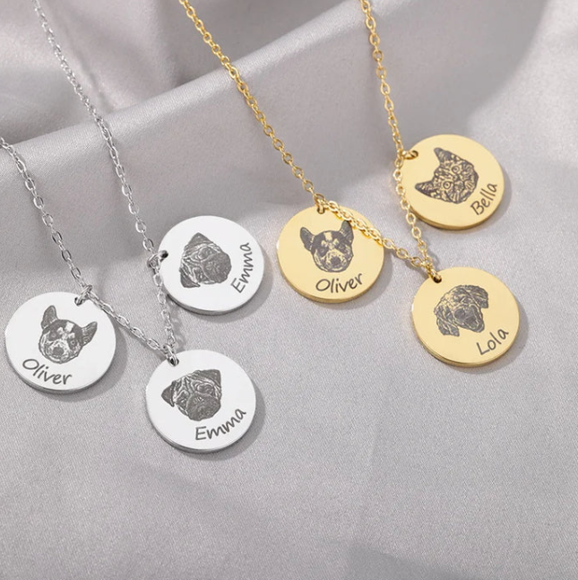 The Sonist Pet Portrait Necklace™ — Custom Photo Pendant