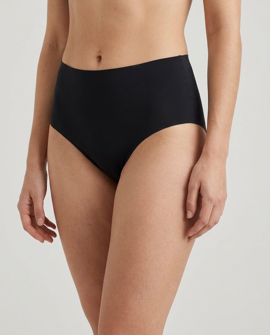 Sonist Second-Skin Brief in black, on model